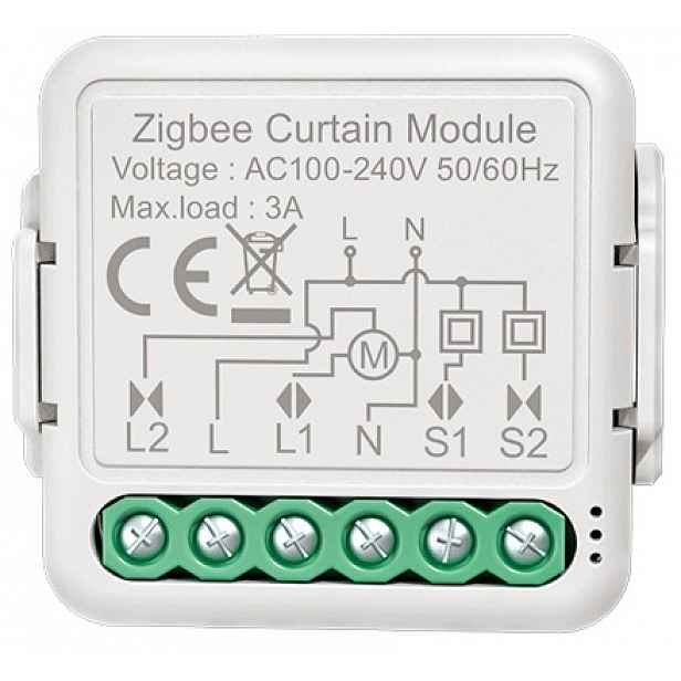 Mini Ovladač Rolet Markýzových Závěsů 1CH Kanál Zigbee