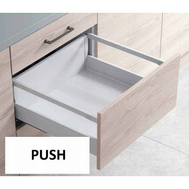 Šuplík Hafele, Matrix S35 1 lišta Push 450 Bílá