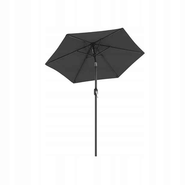 Zahradní slunečník Songmics s boční nohou šedý 200 x 215 cm