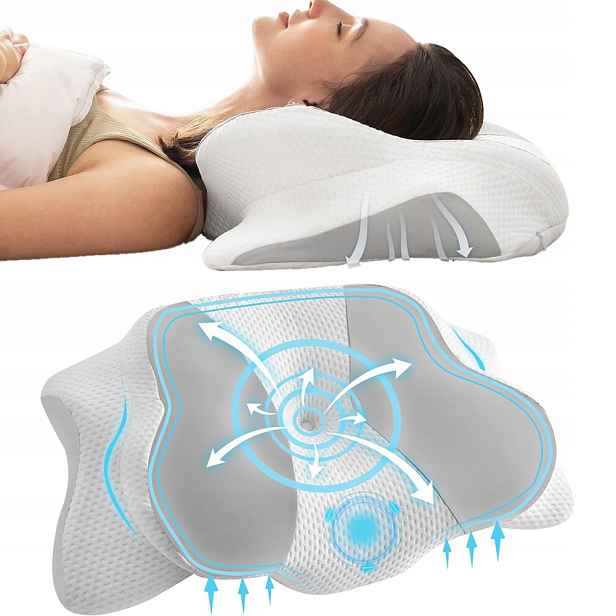 Ortopedický Polštář Ergonomická Paměťová Pěna Profilovaná Pod Krkem
