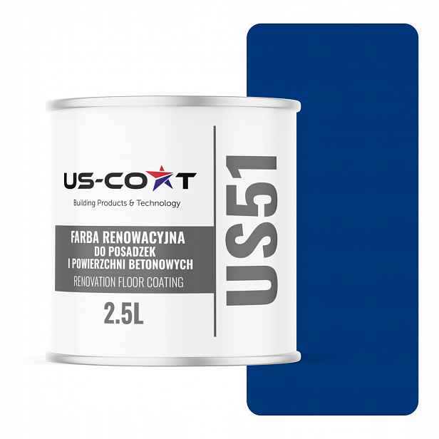 Barva Na Renovaci Podlah Beton Modrý Ultramarín RAL5002 Polomat 2,5L