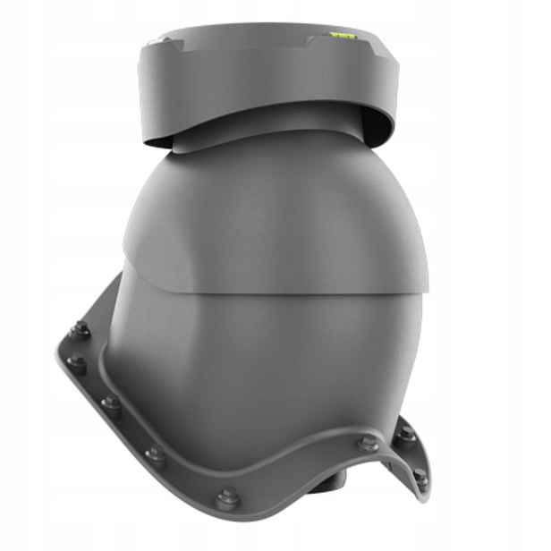 Krbový kanalizační ventilátor fi110 pro vlnitou desku Grafit 7024