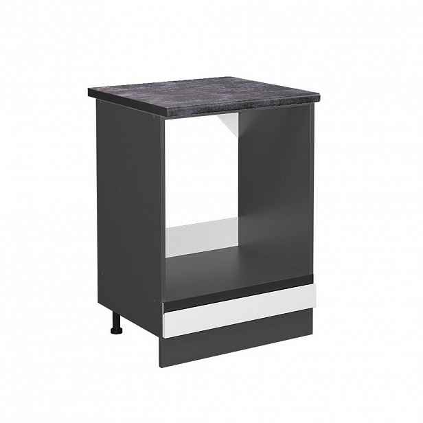 Vicco SKŘÍŇKA NA VESTAVĚNOU TROUBU R-Line Bílá 60 cm , PD Antracit