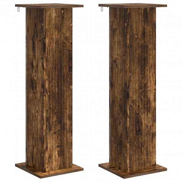 vidaXL Stojan na rostliny 2 ks Kouřový dub 30,5 x 30 x 100,5 cm