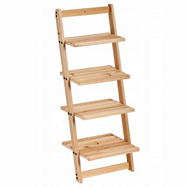 Bambusový Regál Do Koupelny Hnědý 4 Úrovně Přírodní 98 X 41,5 CM Do 5 Kg