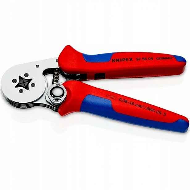 Krimpovací kleště pro kabelové dutinky 0,08-16 mm², Knipex [97 55 04]