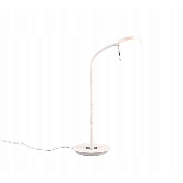Led stolní lampa bílá, moderní, nastavitelná, variabilní světlo, 57 cm Trio