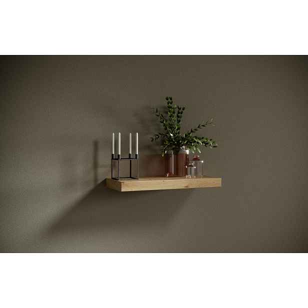 Nástěnná polička 60 cm KABRIX - dub artisan