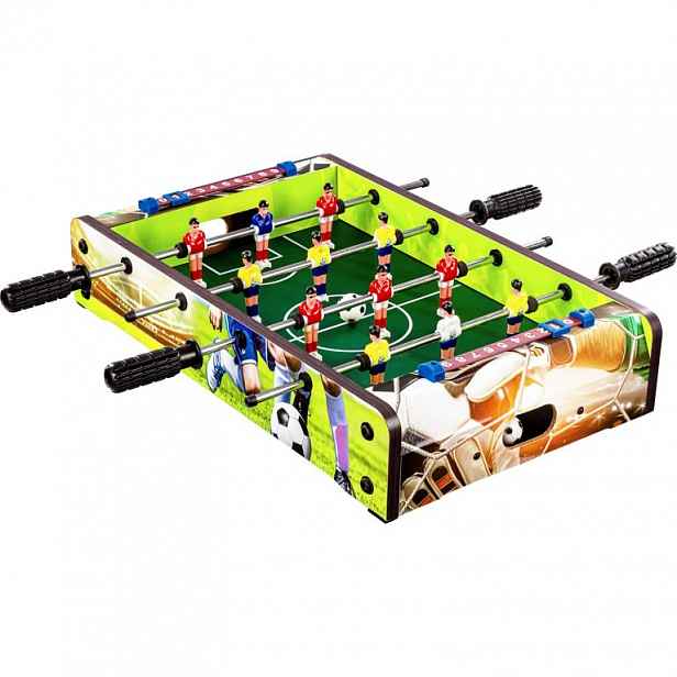 GamesPlanet® 67271 Mini stolní fotbálek, 51 x 31 x 8 cm, potisk