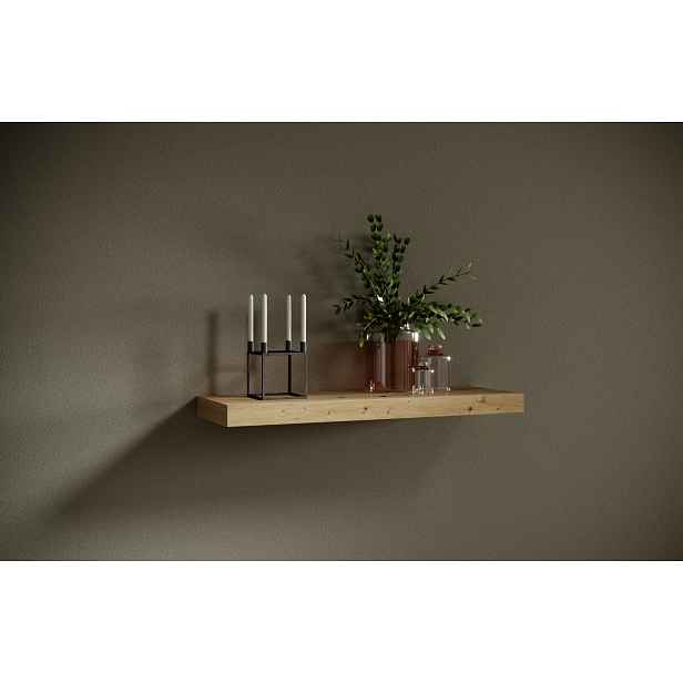Nástěnná polička 80 cm KABRIX - dub artisan