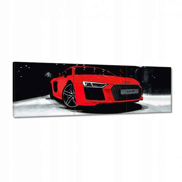 Obrazy 150x50 Červené Audi Audica R8