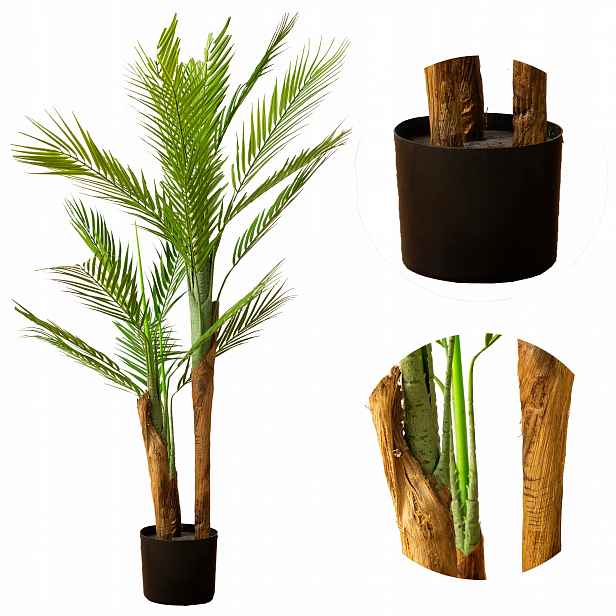 Umělá Palma Velká 110 cm Areka Stromek v květináči jako živá vysoká rostlina