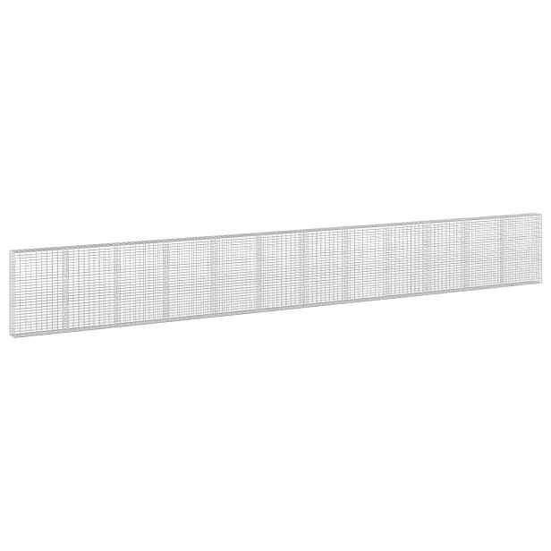 vidaXL Gabion s drátem 5 mm a síťkou 5x10 cm 1200x30x150 cm