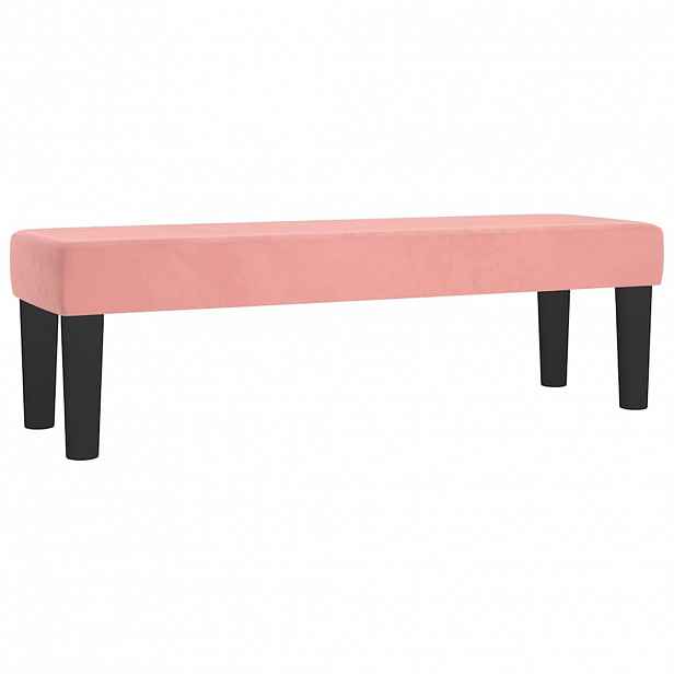 vidaXL Lavice růžová 100x30x30 cm samet