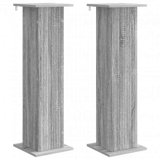 vidaXL Stojan na rostliny 2 ks Šedá sonoma 30,5 x 30 x 100,5 cm