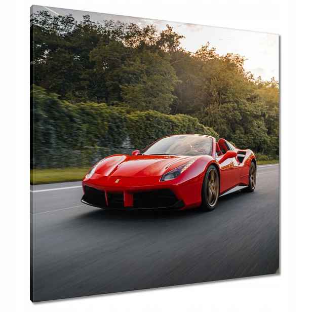 Obrazy 80x80 Červené Ferrari Cesta