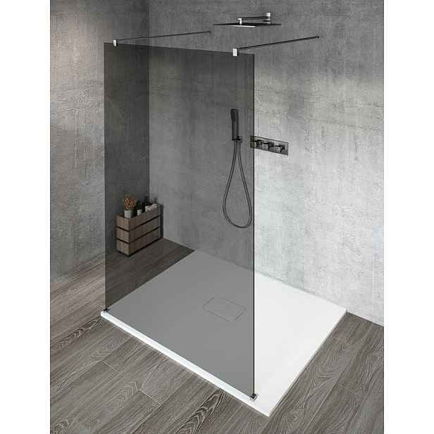Gelco VARIO CHROME jednodílná sprchová zástěna do prostoru, kouřové sklo, 1100 mm