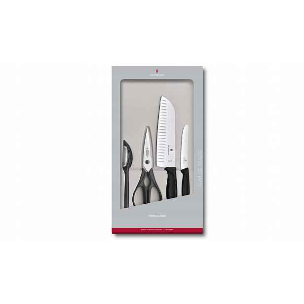 Victorinox kuchyňský set, 4 prvky, černý, 6.7133.4 g