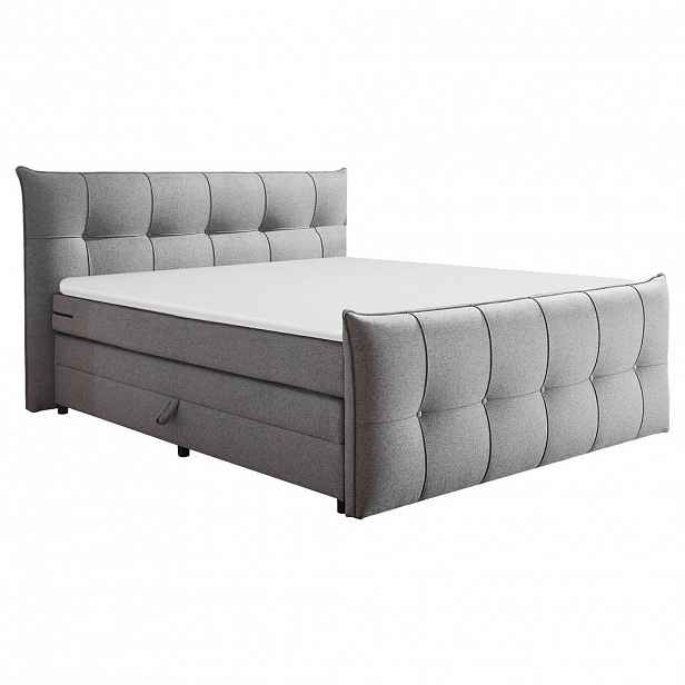 MID.YOU POSTEL BOXSPRING, 180/200 cm, tmavě šedá