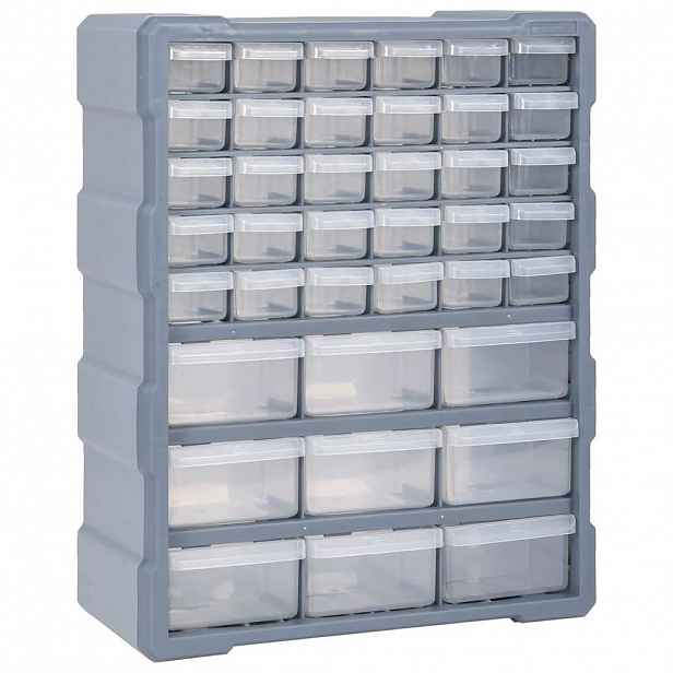vidaXL Organizér s 39 zásuvkami 38 x 16 x 47 cm