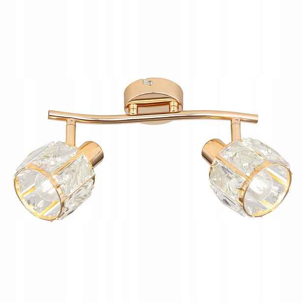 Candellux Dubai stropní svítidlo 2xE14 růžové zlato křišťál