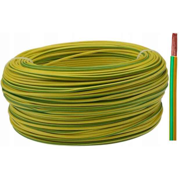 Kabel Lgy 2,5 2,5 mm2 žluto-zelený kotouč 100 m