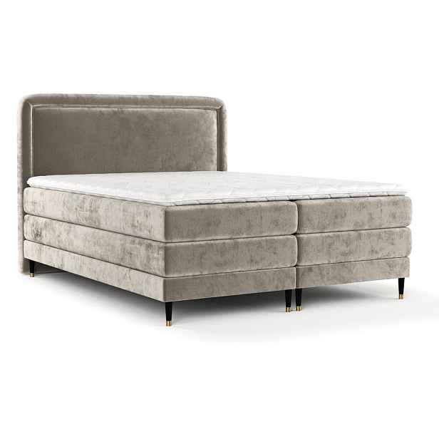 Světle hnědá boxspring postel 180x200 cm Dove – Maison de Rêve