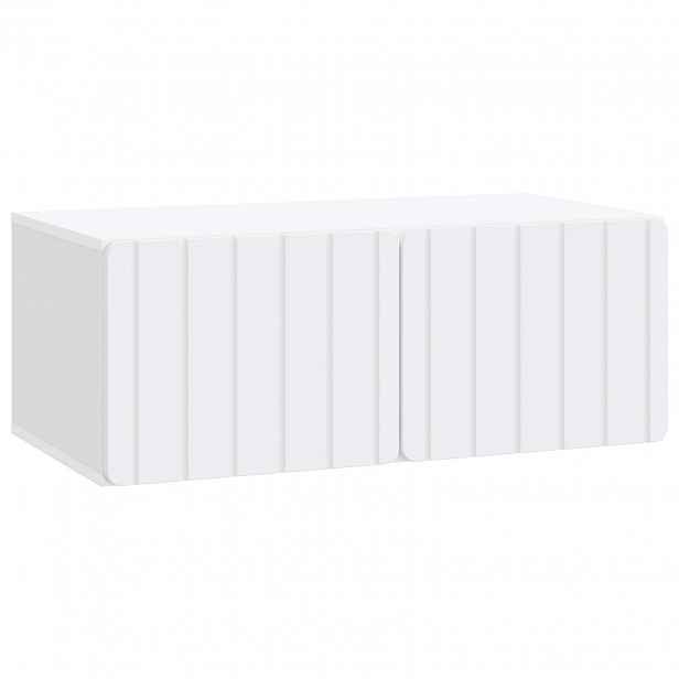 vidaXL Nástěnná TV skříň 78,5 x 41 x 30 cm Bílá Kompozitní dřevo
