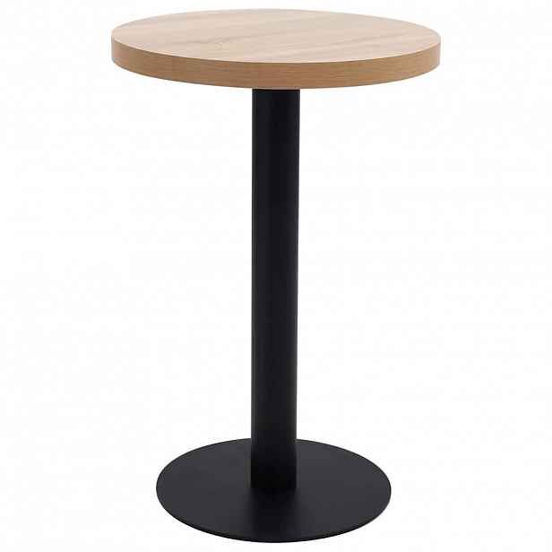 vidaXL Bistro stolek světle hnědý 50 cm MDF