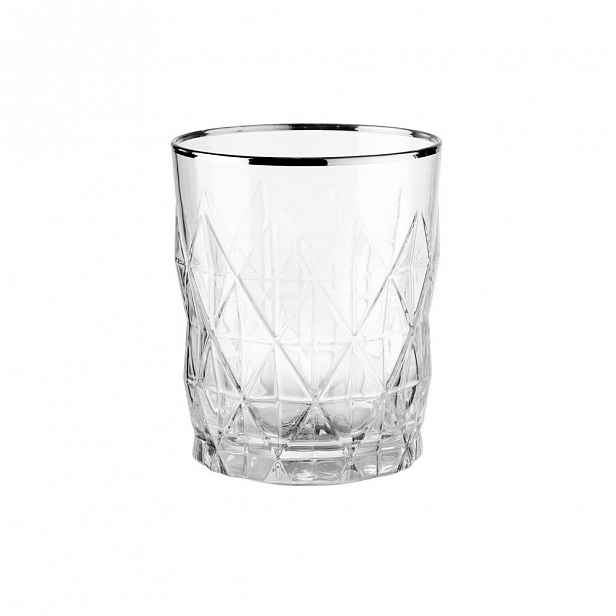 Butlers ATLANTIS Sada sklenic na vodu 345 ml 6 ks - stříbrná