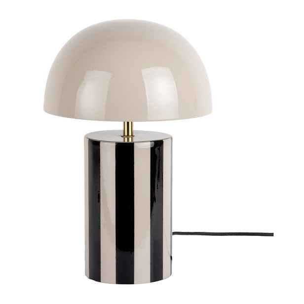 Černá/taupe kovová stolní lampa (výška 34 cm) Rayado – Leitmotiv