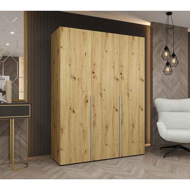 Šatní skříň 150 cm BETULA - dub artisan / kašmír