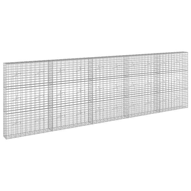 vidaXL Gabion s drátem 5 mm a síťkou 5x10 cm 500x20x150 cm