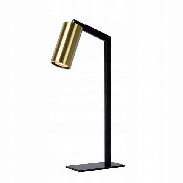 Černo-zlatá stolní lampa Sybil do kanceláře s teplým leskem 01/30/Lucide