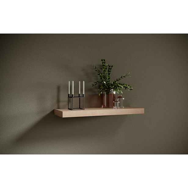 Nástěnná polička 80 cm KABRIX - dub sonoma