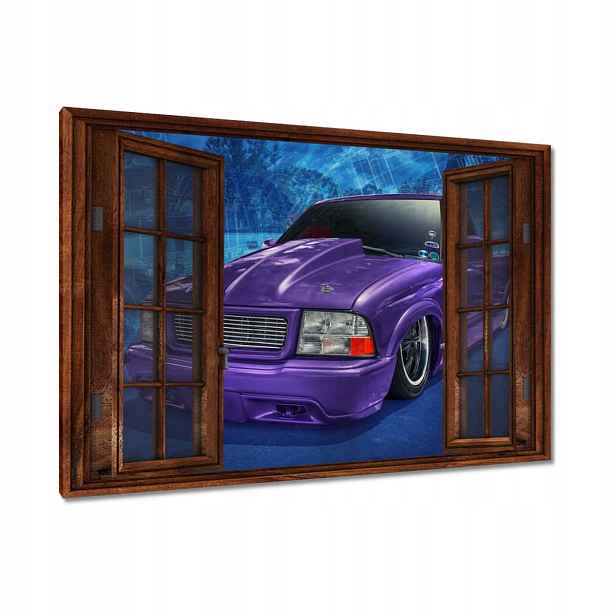 Obrazy 120x80 Fialový PickUp S10