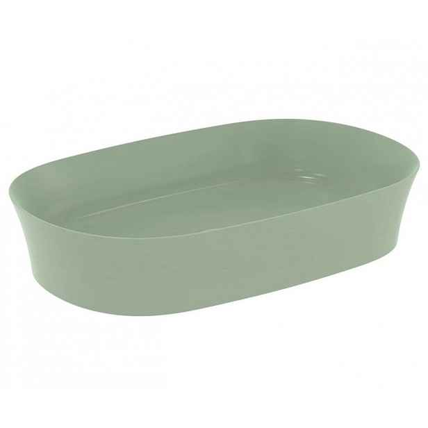 Ideal Standard Ipalyss - Umyvadlo na desku, 60x38 cm, bez přepadu, Sage E1396X9