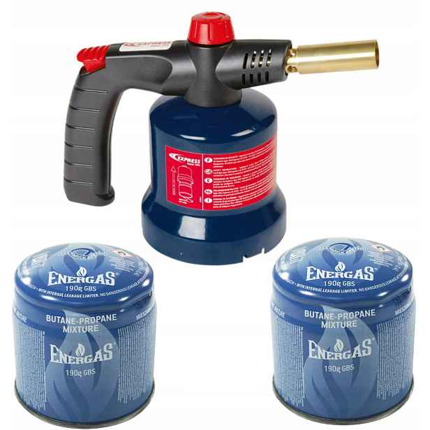 Lutlampa Hořák plynová pájecí lampa x2 náboj