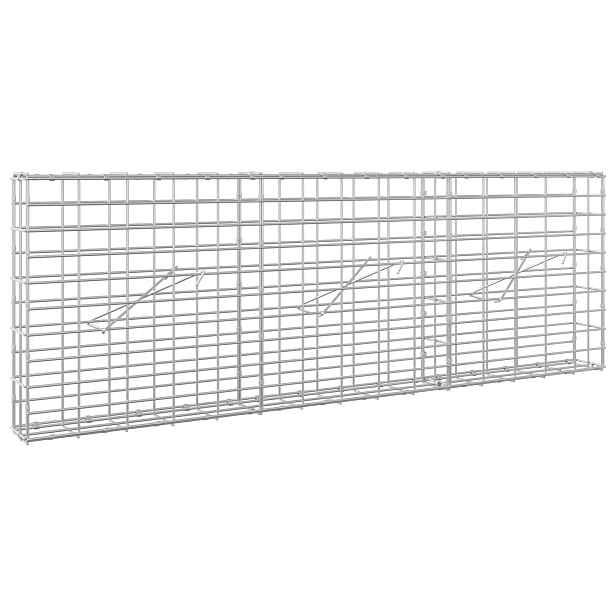 vidaXL Gabion s drátem 5 mm a síťkou 5x10 cm 150x10x50 cm