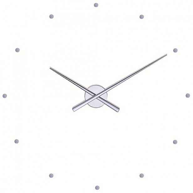 Designové nástěnné hodiny NOMON OJ stříbrné 80 cm