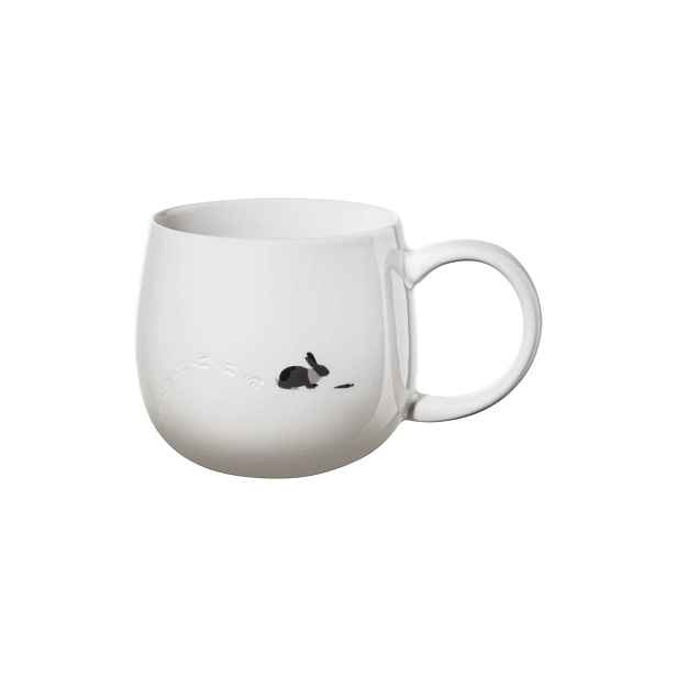 Porcelánový hrnek 400 ml MAGU FOOTPRINTS RABBIT ASA Selection - bílý