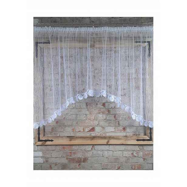 Záclona 300x100 „Pružek-síťka“ oblouk, 8 cm květ