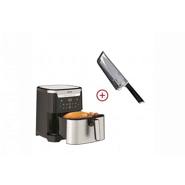 Akční set horkovzdušná fritéza Tefal Easy Fry & Grill XXL EY801D + kuchyňský nůž Tefal Ever Sharp