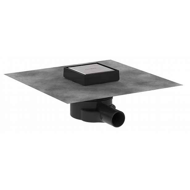 Hansgrohe RainDrain Point - Podlahová vpust, 10x10 cm, kartáčovaná nerezová ocel 56247800