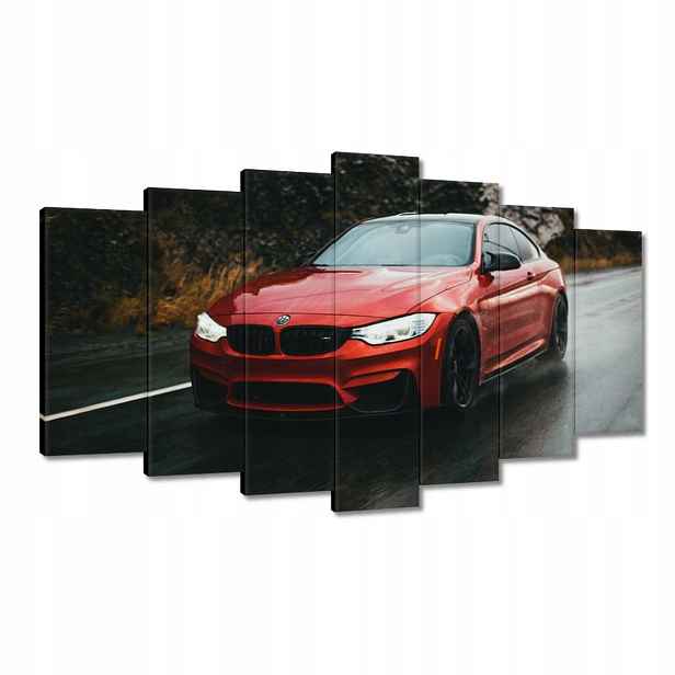 Obrazy 140x80 Červené Bmw Auto