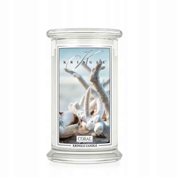 Coral Kringle Candle – velká svíčka se dvěma knoty (624 g)
