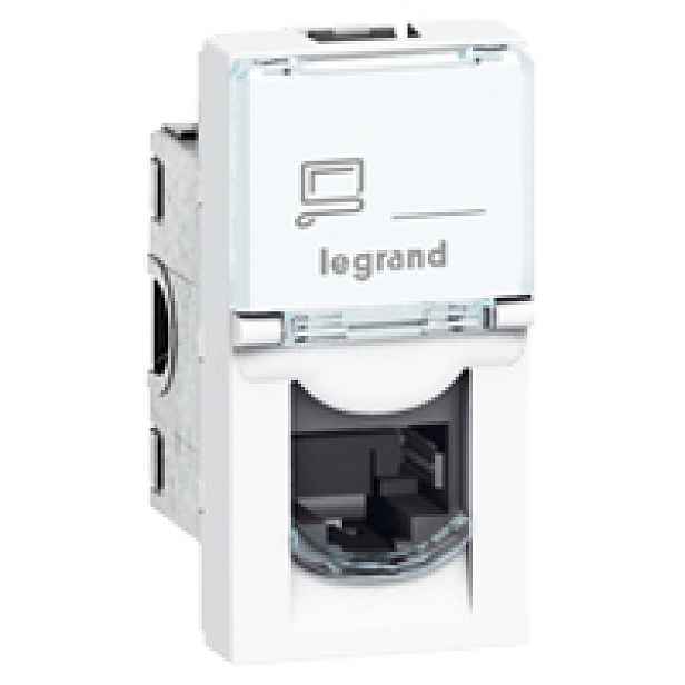 Zásuvka datová Legrand Mosaic CAT5e 1× RJ45 1 modul bílá