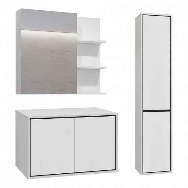 Petits-meubles KOUPELNOVÝ NÁBYTEK 78cm Sophéa 2er-Set Bílá