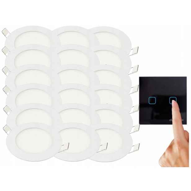 Sada Tenký panel Led svítidlo 3W 18x Vypínač