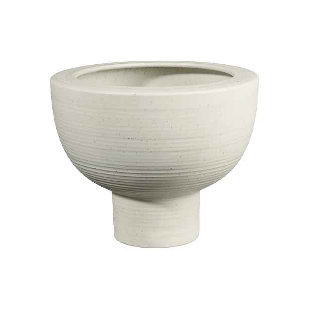 Kameninový květinář výška 20 cm MIDORO ASA Selection - bílý